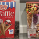 Waffle cone box, front and back